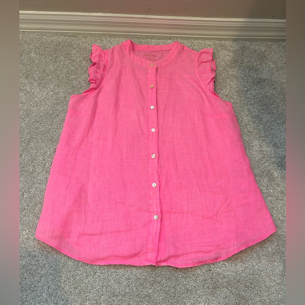 Lilly Pulitzer Briette Button Down top, size Small